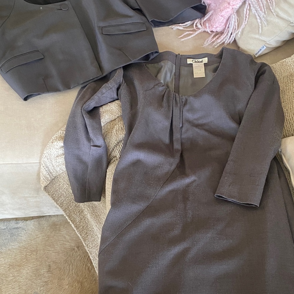Chloe Vintage dress and cropped jacket 36/38 2 pieces